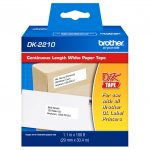 Cinta Brother DK-2210 (29mm x 30.4 m), negro/blanco