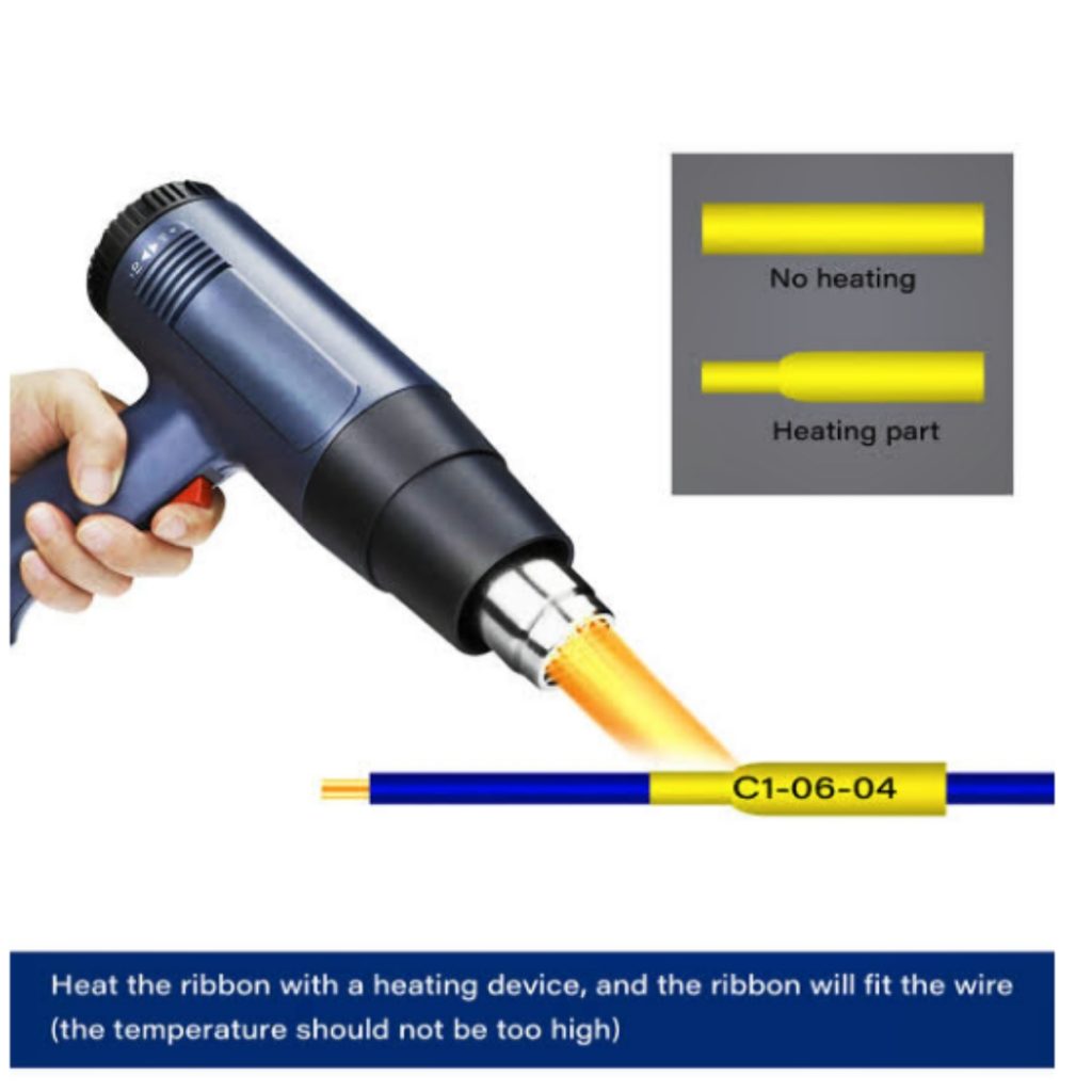 Cinta tubo termorretráctil para cables.