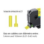 Cinta Brother HSe-641E, HS2-641 Termocontraible, Compatible - Imagen 2