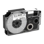 Cinta Casio XR-12WE, PT-12WE (12mmx8m), Compatible - Imagen 2