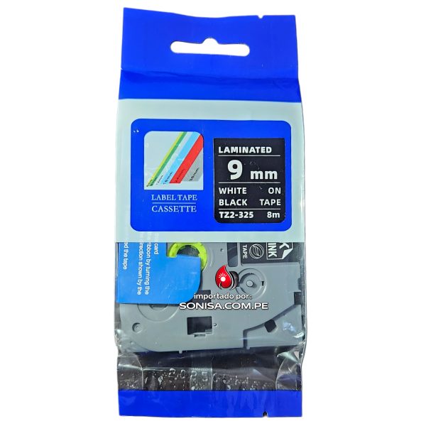 Cinta Brother Tze-321 Tz2-321 9mm Blanco/Negro, Compatible