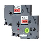 Cinta Brother Tze-421 Tz2-421 9mm Negro/rojo, Compatible - Imagen 2