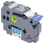 Cinta Brother Tze-555 Tz2-555 24mm Azul/Blanco, Compatible - Imagen 2