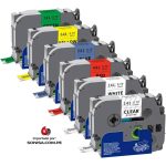 Cinta Brother Tze-555 Tz2-555 24mm Azul/Blanco, Compatible - Imagen 5