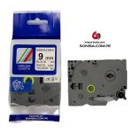 Cinta brother Tze-FX221 flexible 9mm negro/blanco, Compatible - Imagen 5