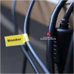 Cinta brother Tze-FX621 flexible 9mm negro/amarillo compatible - Imagen 3