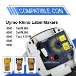 18052 Manga Termocontráctil 6mm Compatible para DYMO - Imagen 2