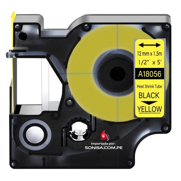 A18056 Manga Termocontráctil 12mm Compatible para DYMO