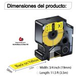 A18491 Nylon flexible 24mm cinta Compatible para DYMO - Imagen 3